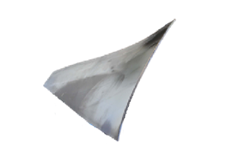 A proof of concept wing panel 6ft wide and 9ft long made by CWST from 7050 Aluminium 1/2 inch thick.